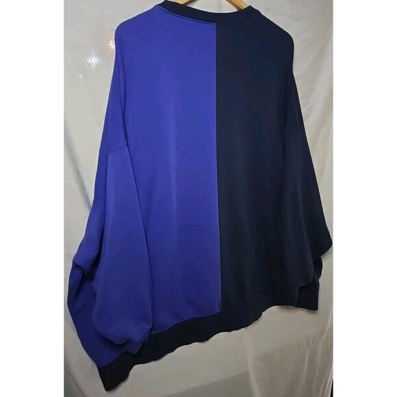 Nike Womens 2XL Color block Purple/Navy Oversize Dance Crewneck Sweatshirt - Picture 5 of 9